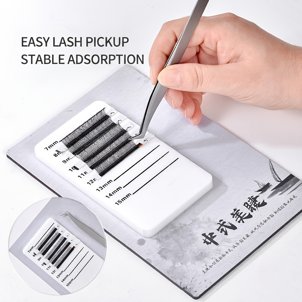 Eyelash Extension Menu - ソフトマグネティックまつげエクステンションボード グラフティングラッシュパレット ディスプレイプレート ピッキングトレイ つけまつげ補助ツール サロン用