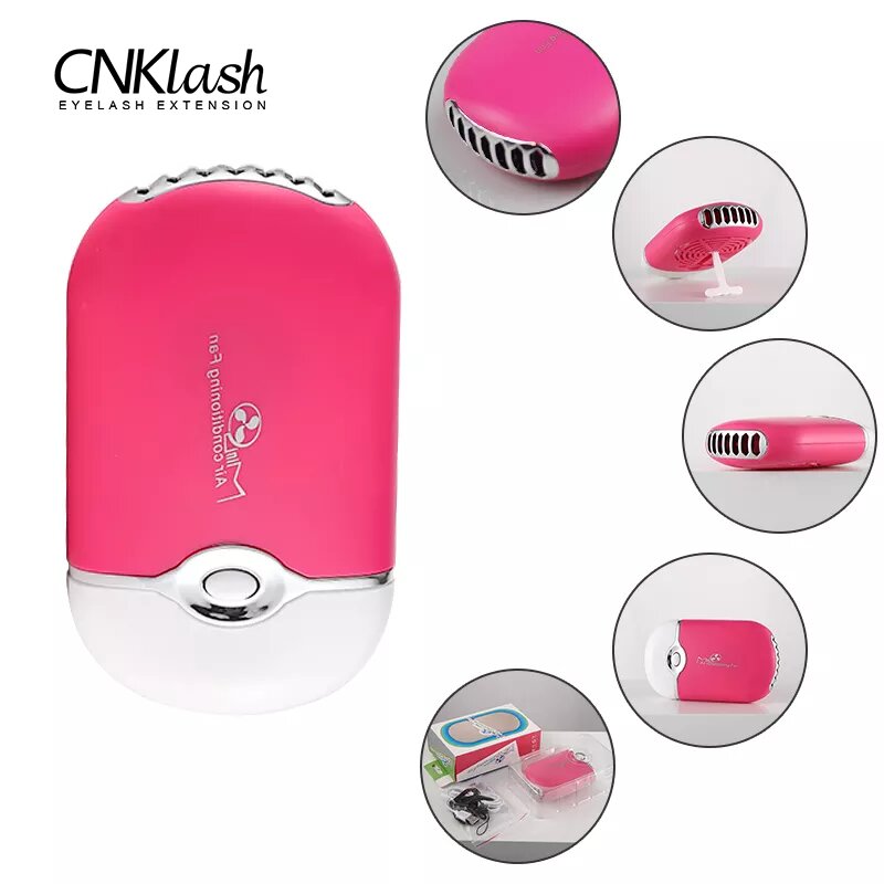 Eyelash Extension Fan - ミニUSB速乾性まつげファン,まつげエクステ,接着剤,専用ドライヤー,ブロワー,メイクアップアクセサリー