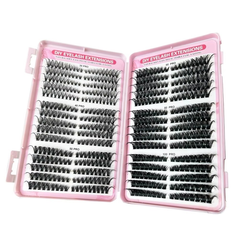 Lash Fan Volume - 8-16mmの長さのつけまつげ、自然な見た目、30D/40D/50D/60Dのボリュームファン、ウィスピー風DIYつけまつげ、家庭用つけまつげブック