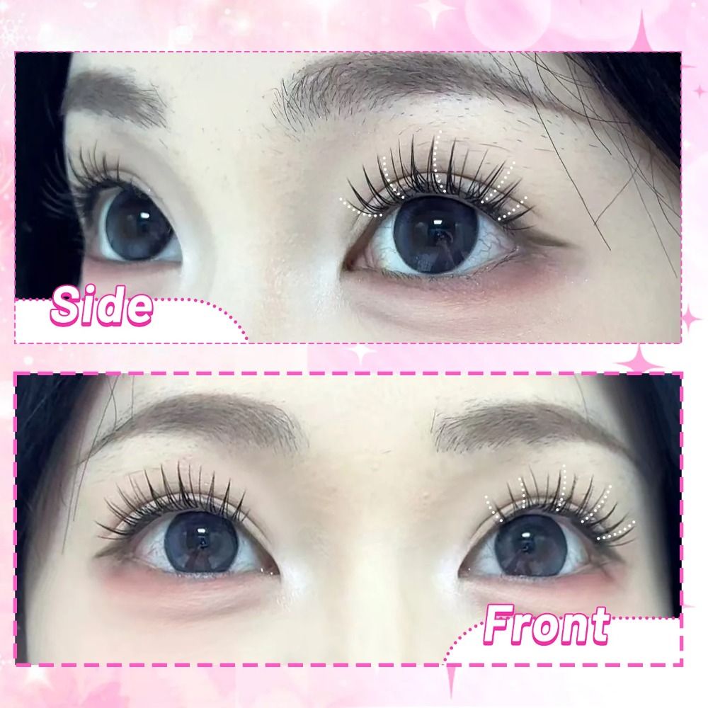 Eyelash Extension No 8 - 24列 8-13mm長さ つけまつげ 自己粘着 ナチュラルルック DIYまつげエクステンションキット