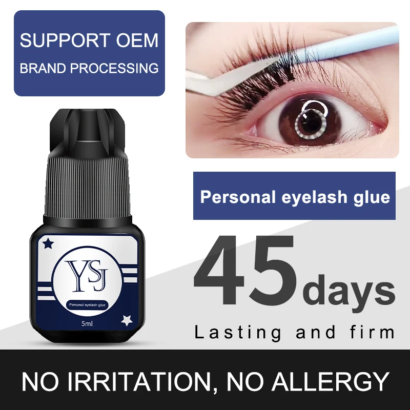 Eyelash Extension No 8 - 5 ミリリットルまつげエクステンション接着剤長期的なグラフティングまつげ接着剤速乾性接着剤黒接着剤無刺激性メイクアップ化粧品