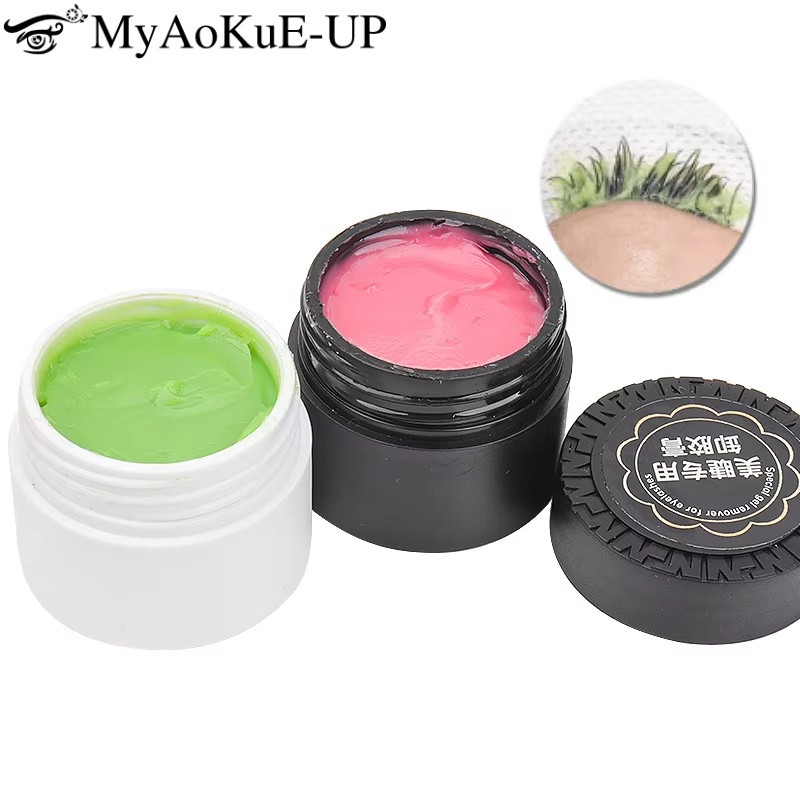 Eyelash Extension Gel Remover - 10 グラムまつげエクステンションジェルリムーバーラッシュリフティング接着剤削除フルーツ風味まつげ除去クリームグラフティングまつげメイクアップツール