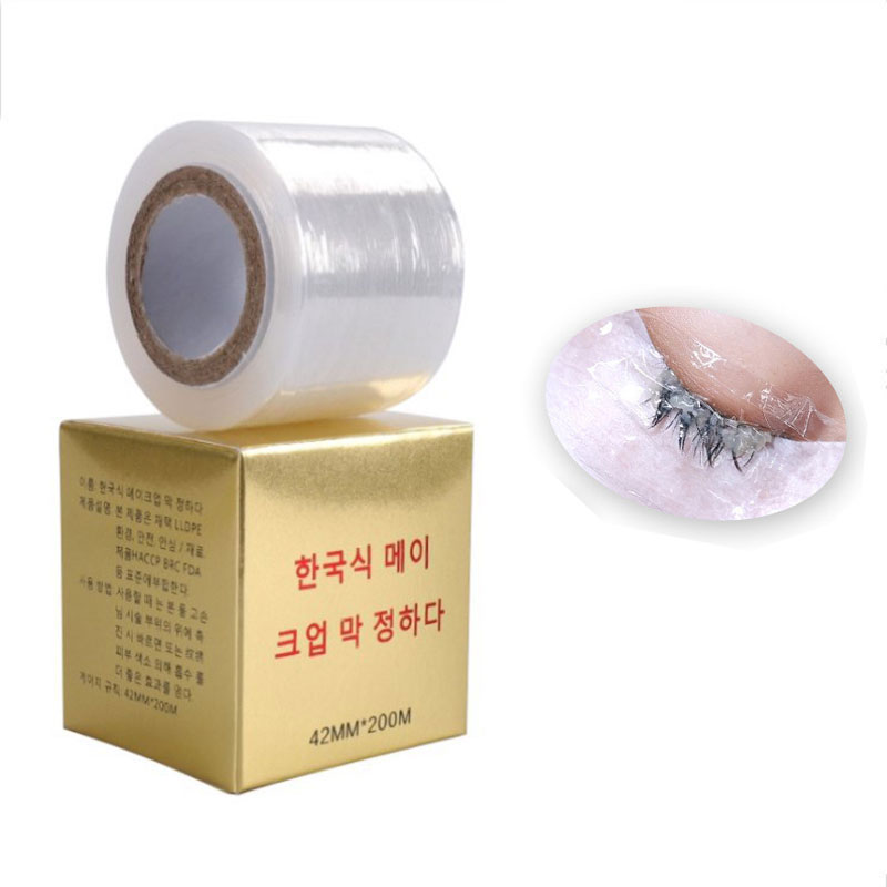 Eyelash Extension Salon - 1 ロール 200 メートルつけまつげエクステンション透明プラスチックラップ永久タトゥー眉毛フィルムプロフェッショナルアイ使用メイクアップツール