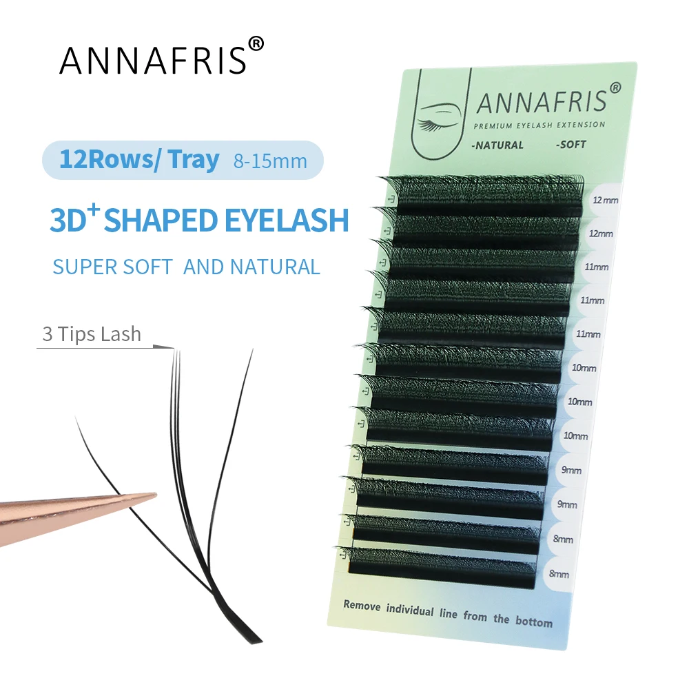 ANNAFRIS 3D W 3 コアまつげエクステンションナ - Lash Fan Volume のレビューと価格