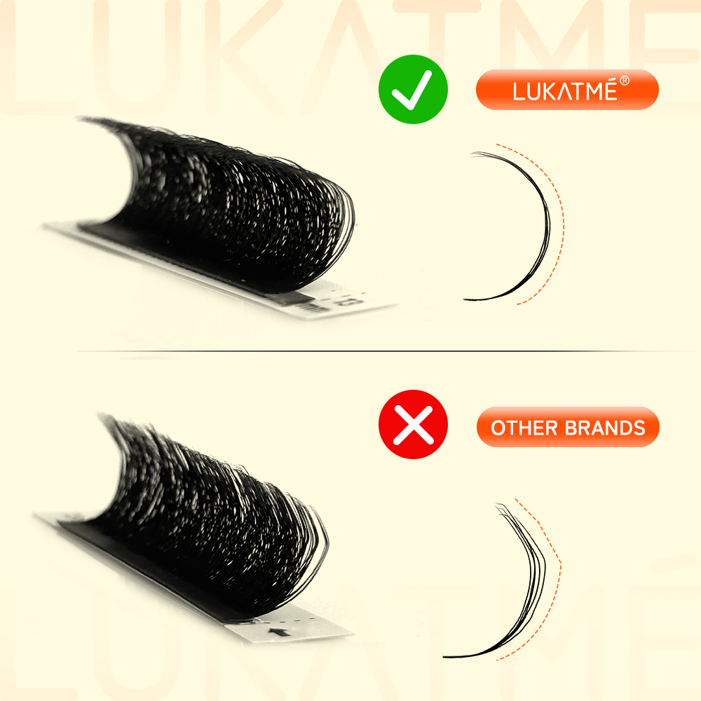 LUKATME 5D Wまつげエクステ ウルトラソフト 0. - Mega Volume Lash のレビューと価格