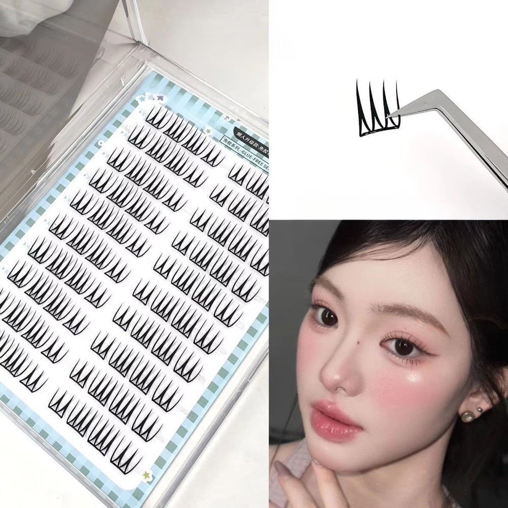 韓国風セルフ接着つけまつげ 8-11MM U字型 DIYまつ - Eyelash Extension No 8 のレビューと価格