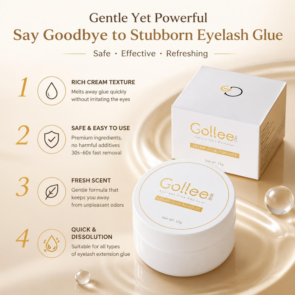 ゴーリーピーチの香り15gまつげ接着剤除去クリーム無刺激速攻 - Eyelash Extension Gel Remover のレビューと価格