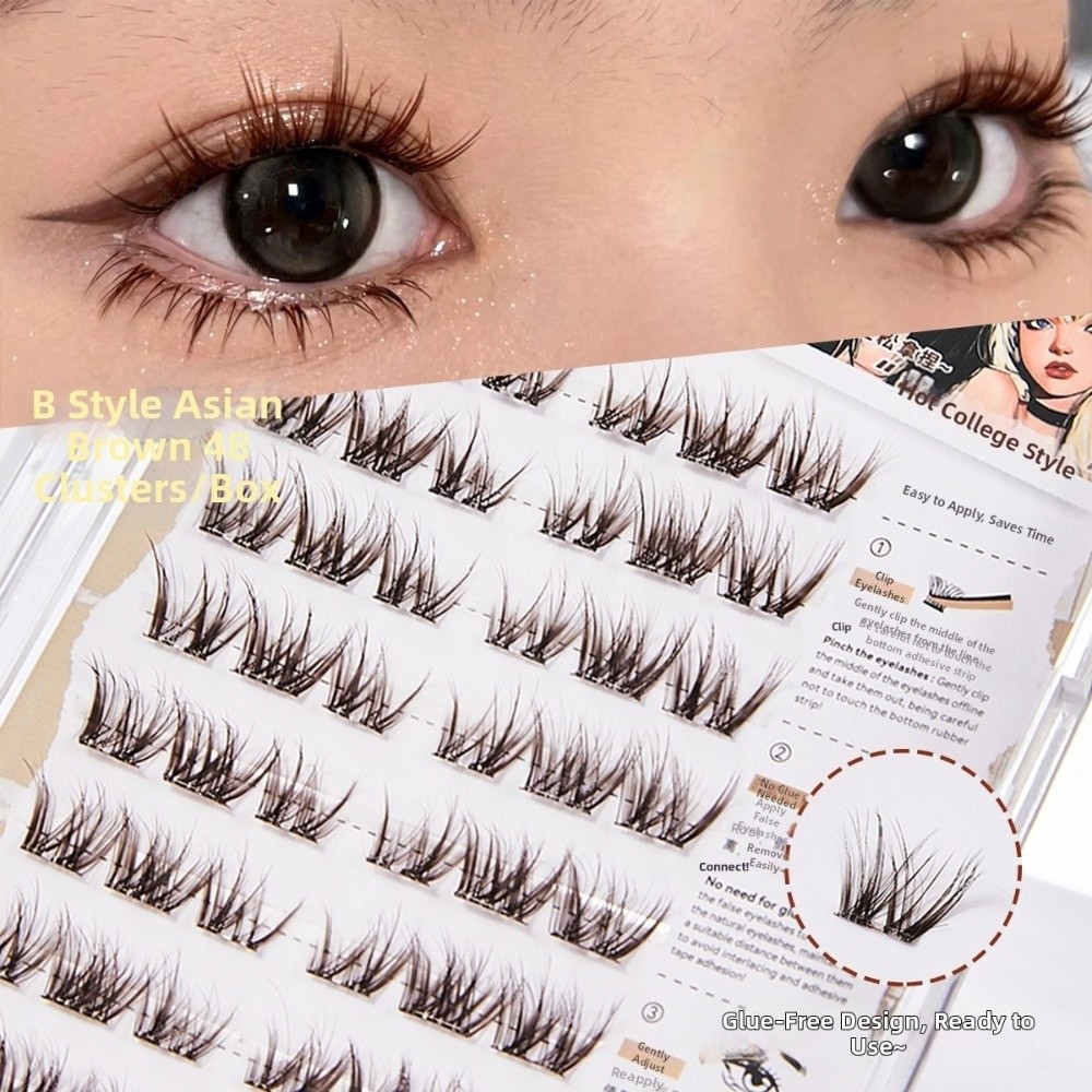 厚い自己粘着式つけまつげ コミックスタイル 13MM DIY - Eyelash Extension No 8 のレビューと価格