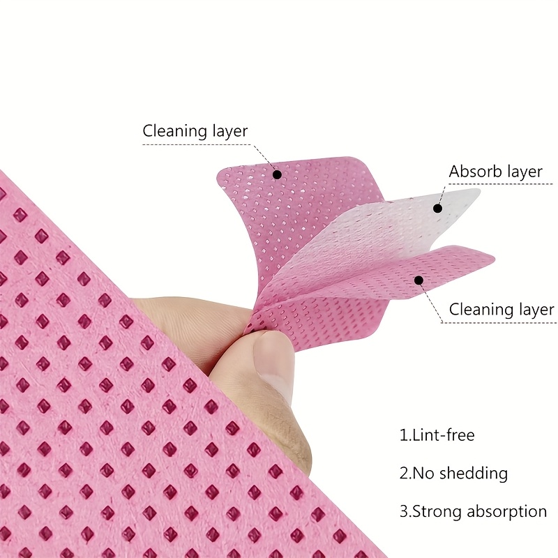 50/100/200枚入り糸くずの出ないネイルワイプ、ジェル - Eyelash Extension Gel Remover のレビューと価格